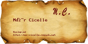 Mór Cicelle névjegykártya